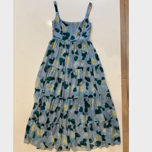 Fame & Partners Maxi Tank Blue & Yellow Dress